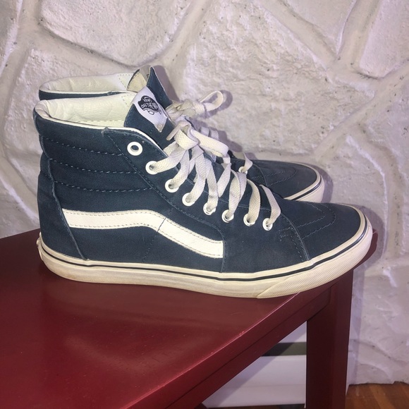 navy blue vans high top